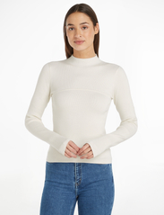 Calvin Klein Jeans - CORSET  DETAIL SWEATER - t-shirts & tops - ivory - 1