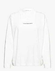 Calvin Klein Jeans - INSTITUTIONAL LOOSE LONG SLEEVES - topi ar garām piedurknēm - bright white - 0