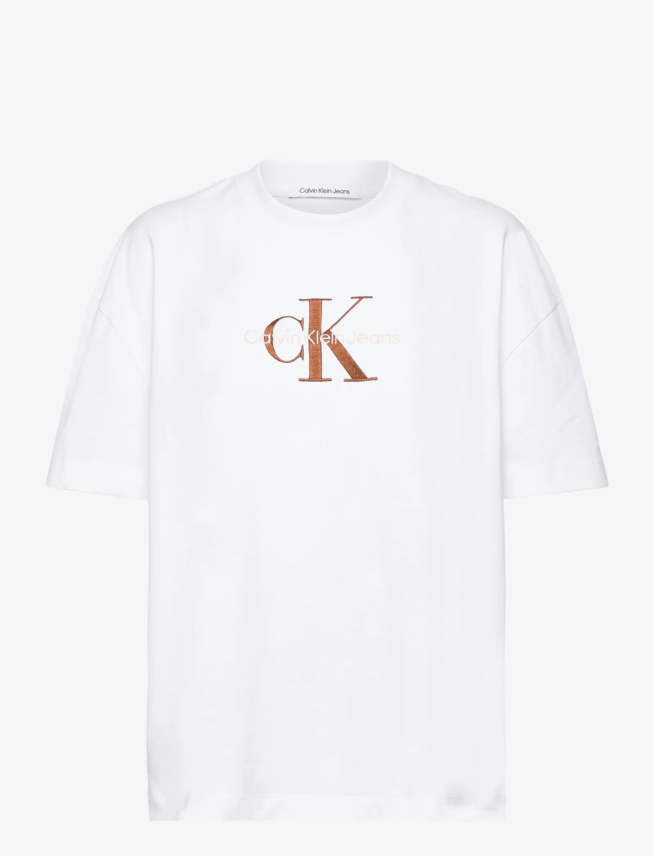 Calvin Klein Jeans - PREMIUM MONOLOGO TEE - marškinėliai - bright white - 0
