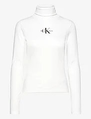Calvin Klein Jeans - MONOLOGO RIB ROLL NECK - golfy - bright white - 0
