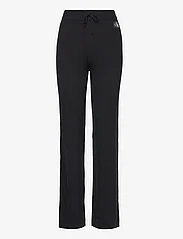 Calvin Klein Jeans - BADGE STRAIGHT KNITTED PANTS - joggersy - ck black - 0