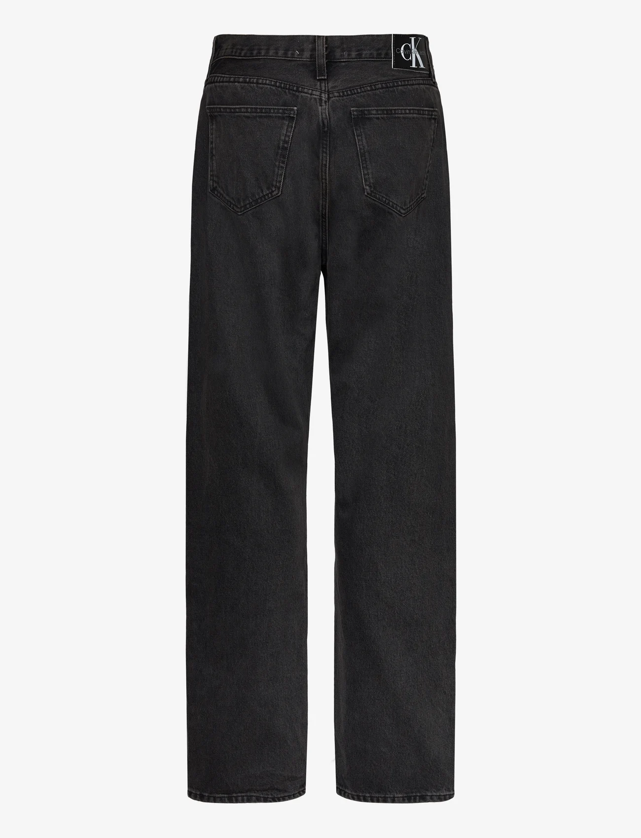 Calvin Klein Jeans - HIGH RISE STRAIGHT - džinsa bikses ar taisnām starām - denim black - 1