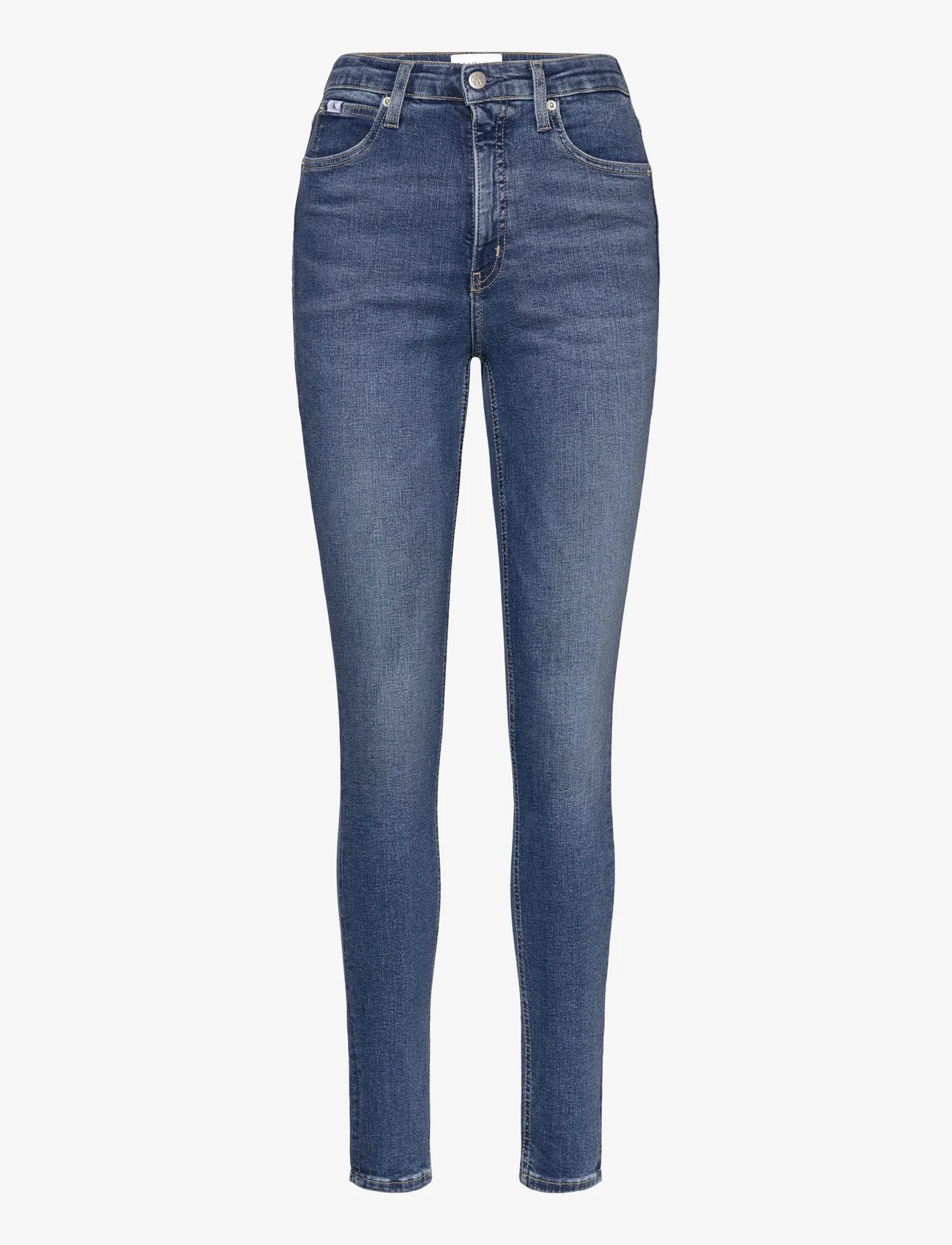 Calvin Klein Jeans - HIGH RISE SKINNY - džinsa bikses ar šaurām starām - denim medium - 0
