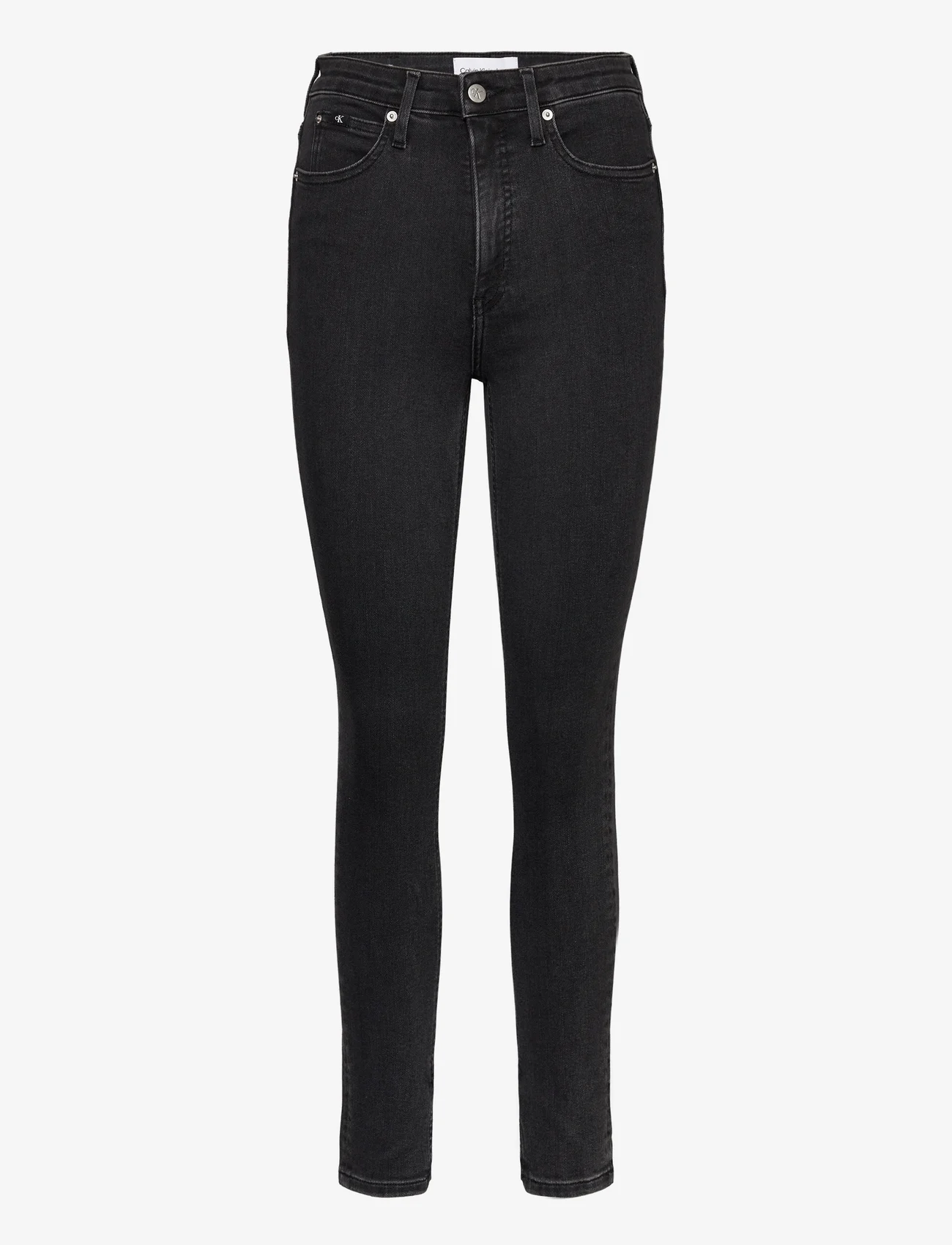 Calvin Klein Jeans - HIGH RISE SKINNY - liibuvad teksad - denim black - 0