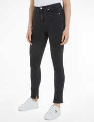 Calvin Klein Jeans - HIGH RISE SKINNY - liibuvad teksad - denim black - 2