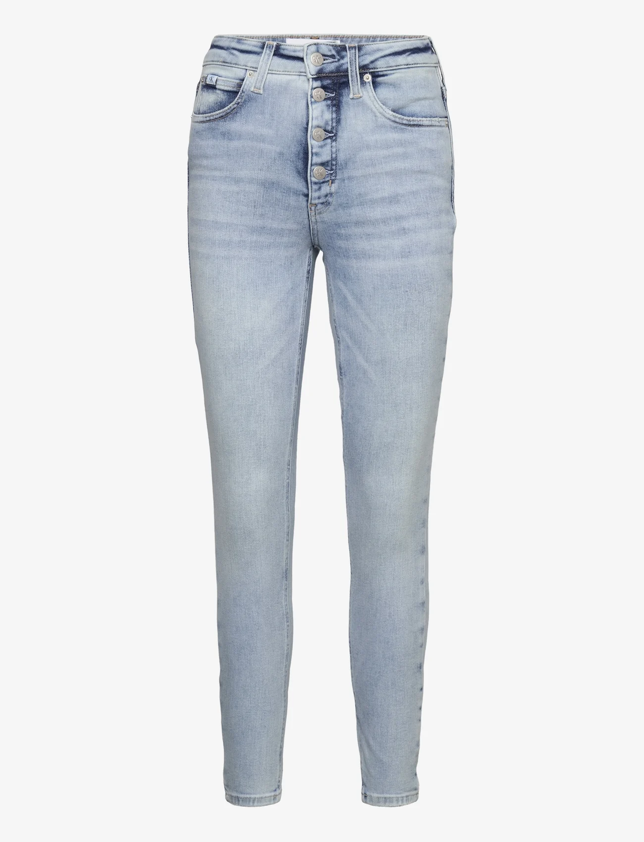 Calvin Klein Jeans - HIGH RISE SUPER SKINNY ANKLE - skinny jeans - denim light - 0