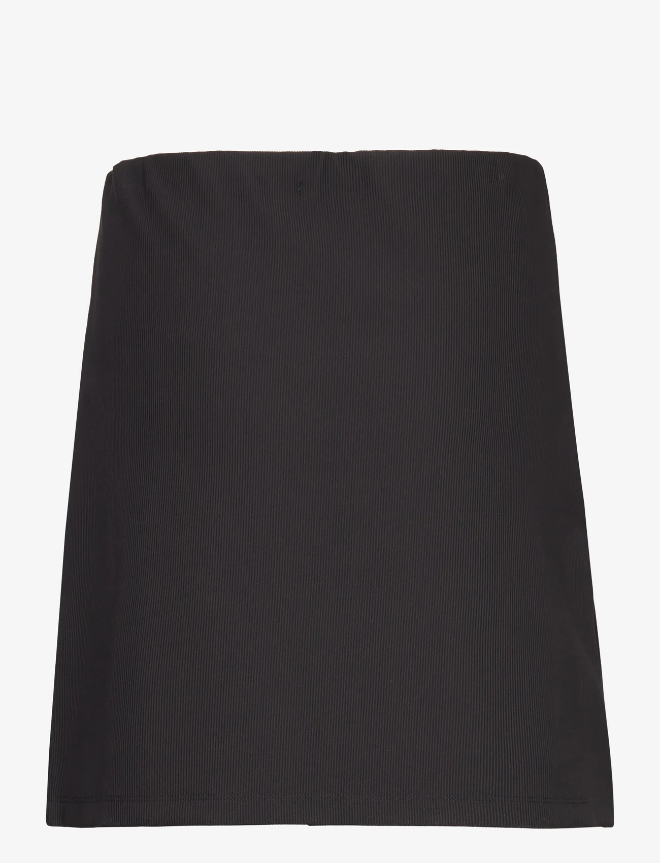 Calvin Klein Jeans - TAB SPLIT RIB MIDI SKIRT - midi skirts - ck black - 1
