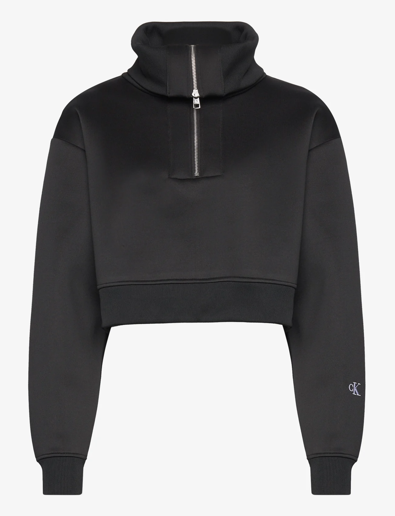 Calvin Klein Jeans - SPACER HALF ZIP SWEATSHIRT - hoodies - ck black - 1