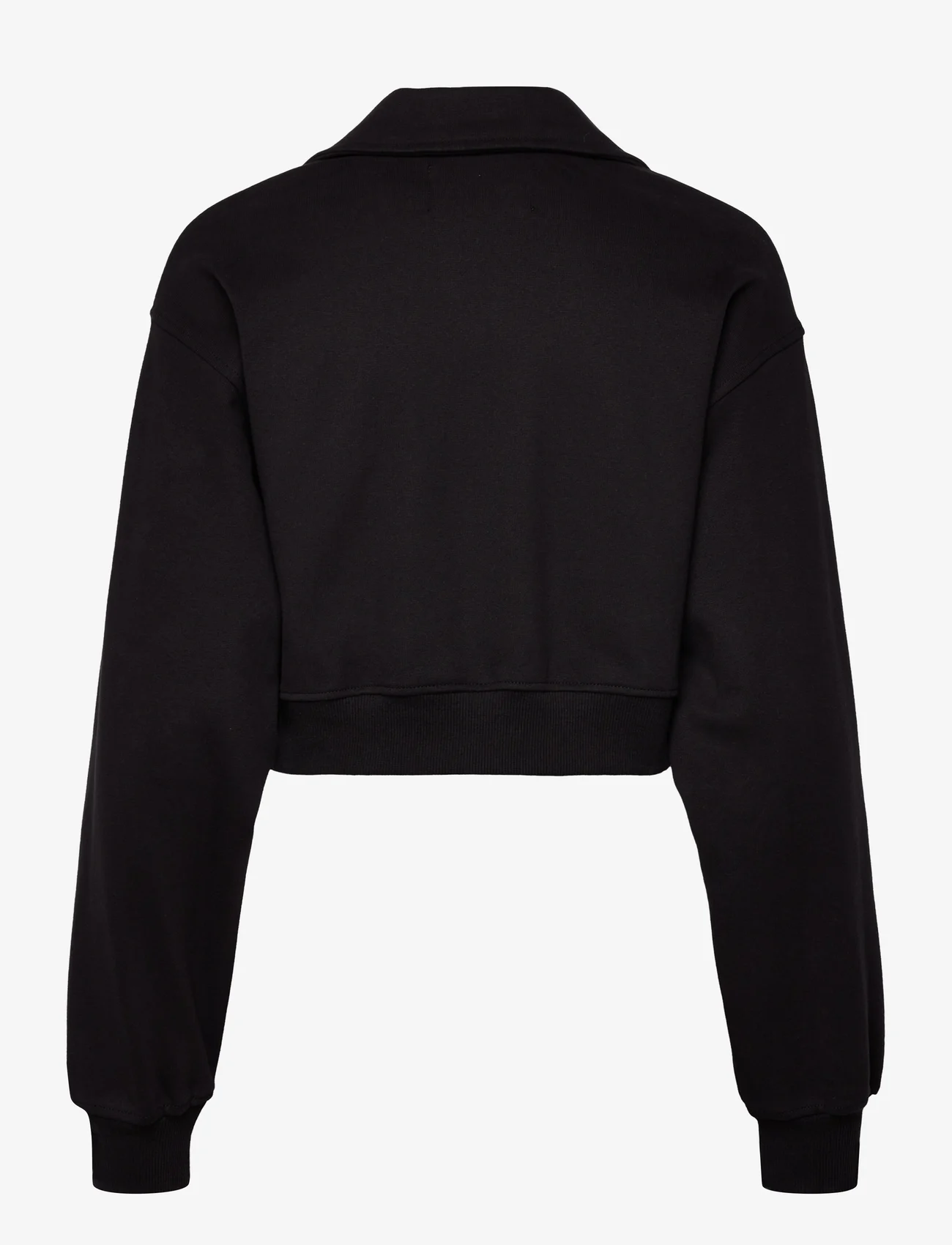 Calvin Klein Jeans - LABEL POLO COLLAR SWEATSHIRT - džemperiai - ck black - 1
