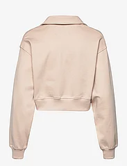 Calvin Klein Jeans - LABEL POLO COLLAR SWEATSHIRT - džemperiai - putty beige - 1