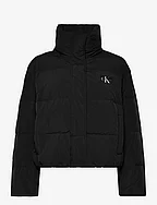 DOWN SOFT TOUCH LABEL PUFFER - CK BLACK