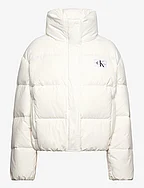DOWN SOFT TOUCH LABEL PUFFER - IVORY