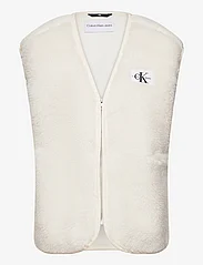 Calvin Klein Jeans - SHERPA VEST - džemperi ar kapuci - ivory - 0