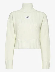 Calvin Klein Jeans - LABEL CHUNKY SWEATER - rollkragenpullover - canary green - 0