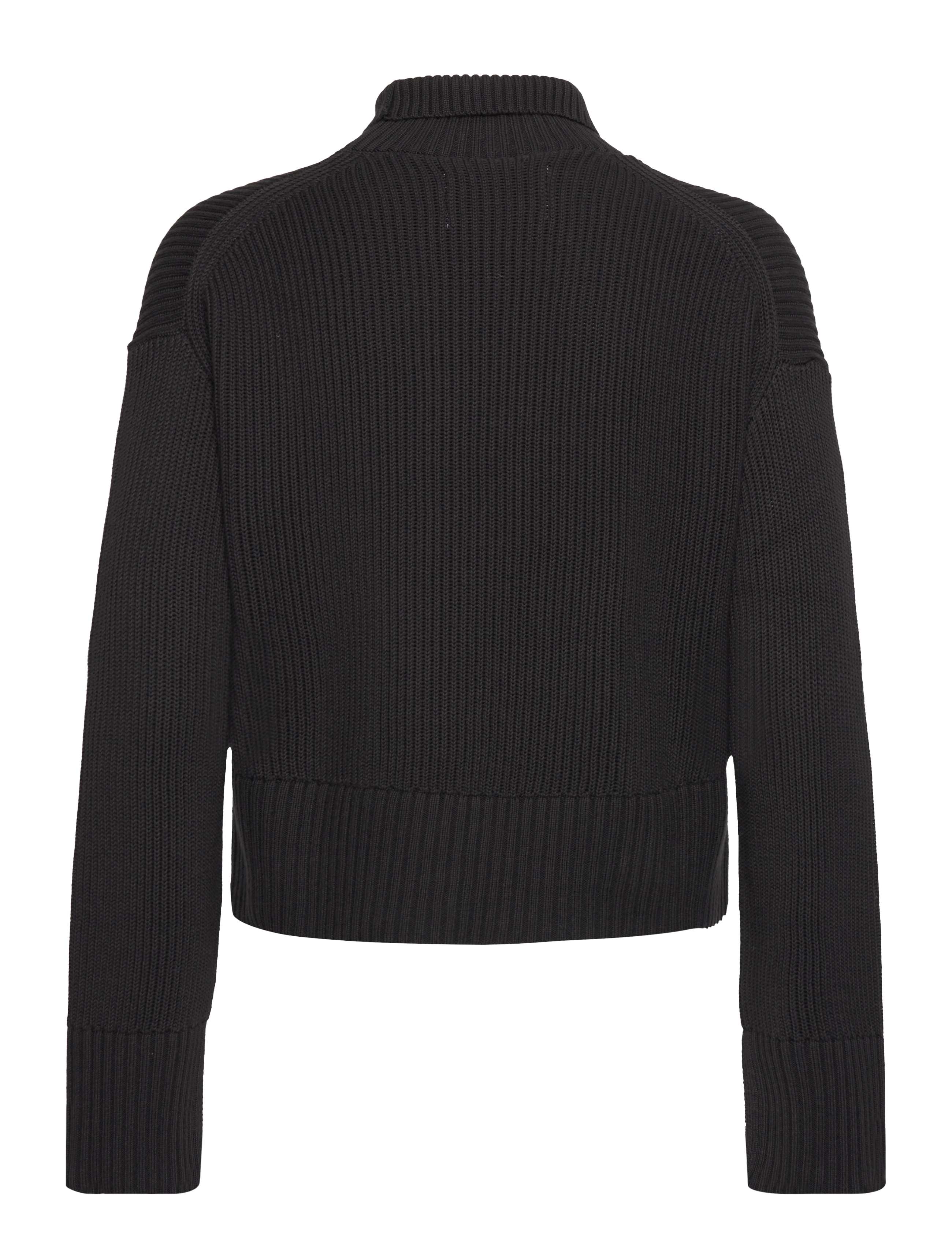 Calvin Klein Jeans - LABEL CHUNKY SWEATER - ck black - 1