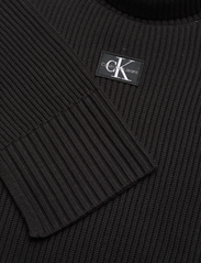 Calvin Klein Jeans - LABEL CHUNKY SWEATER - megztiniai su aukšta apykakle - ck black - 2