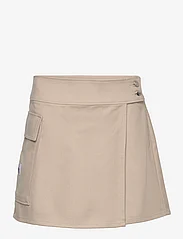 Calvin Klein Jeans - FLANNEL WRAP SKIRT - spódnice mini - plaza taupe - 0