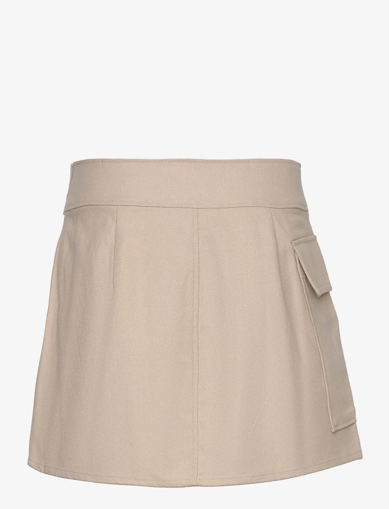 Calvin Klein Jeans - FLANNEL WRAP SKIRT - short skirts - plaza taupe - 1