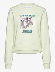 Calvin Klein Jeans - HYPER REAL CK SWEATSHIRT - plus size & curvy - canary green - 0
