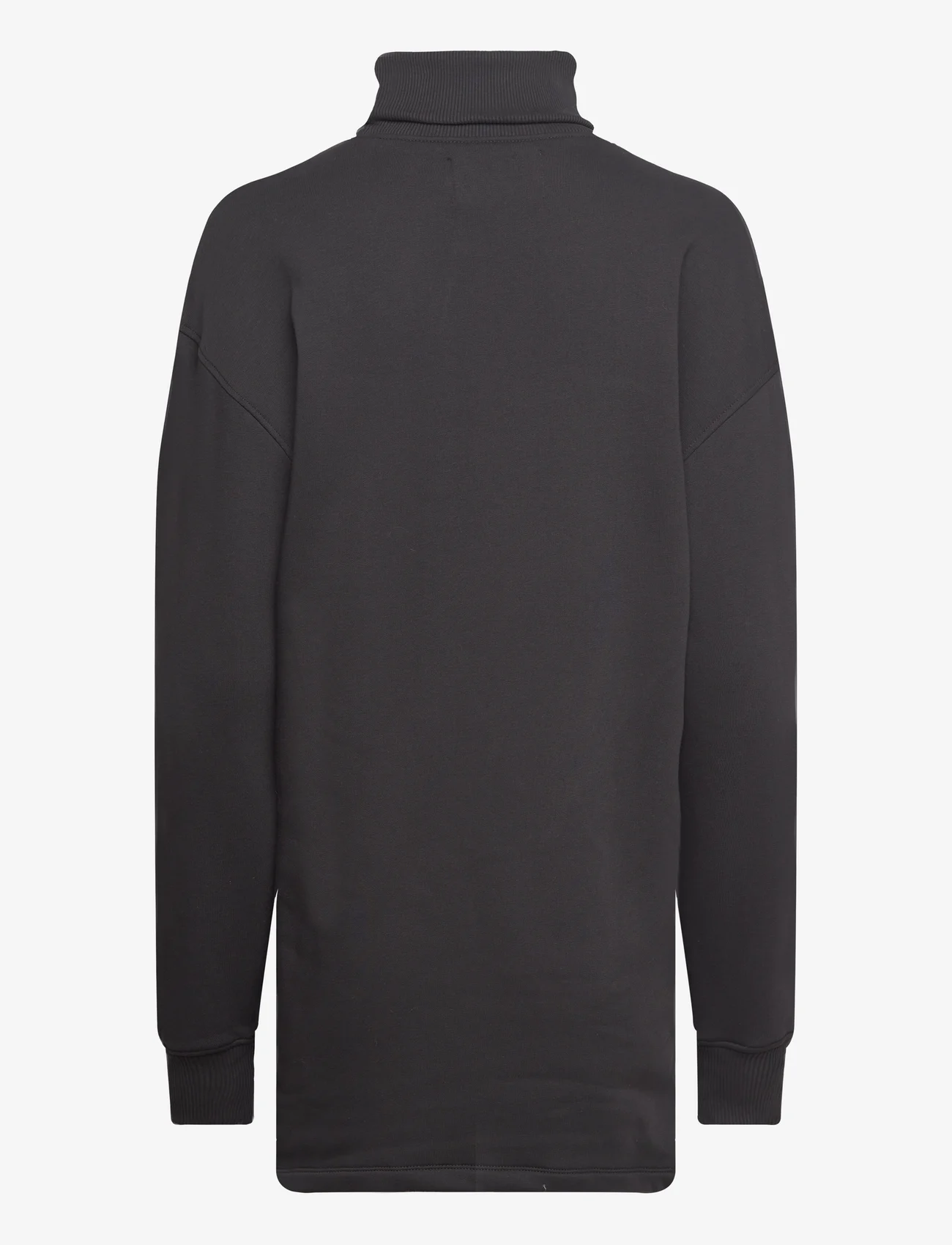 Calvin Klein Jeans - MONOLOGO ROLL NECK DRESS - sukienki bluzy - ck black - 1