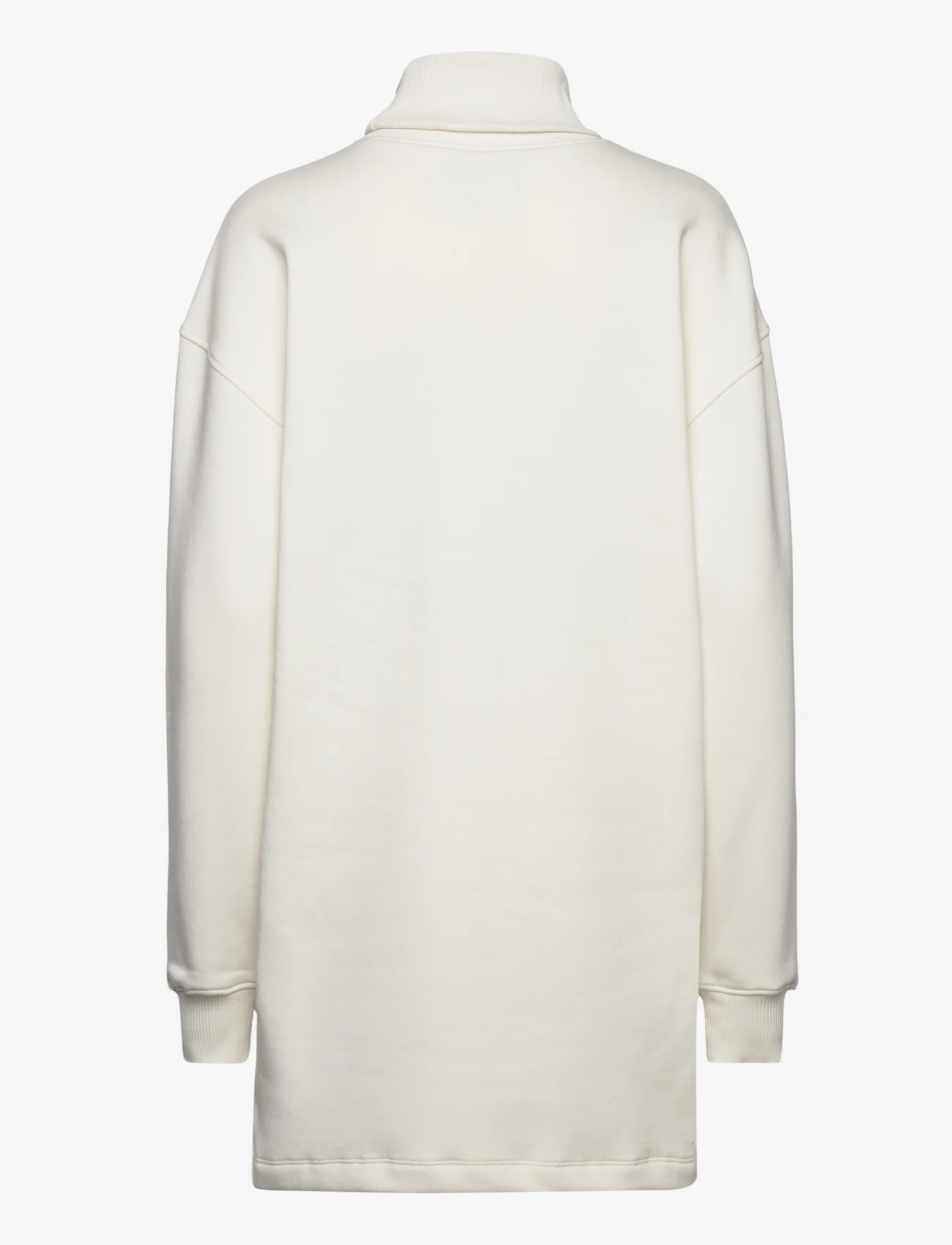 Calvin Klein Jeans - MONOLOGO ROLL NECK DRESS - džemperio tipo suknelės - ivory - 1