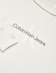Calvin Klein Jeans - MONOLOGO ROLL NECK DRESS - džemperio tipo suknelės - ivory - 2