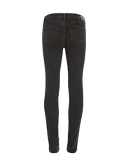 Calvin Klein Jeans - MID RISE SKINNY - džinsa bikses ar šaurām starām - denim black - 8