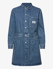 Calvin Klein Jeans - DARTED DENIM SHIRT DRESS - džinsa kleitas - denim medium - 0
