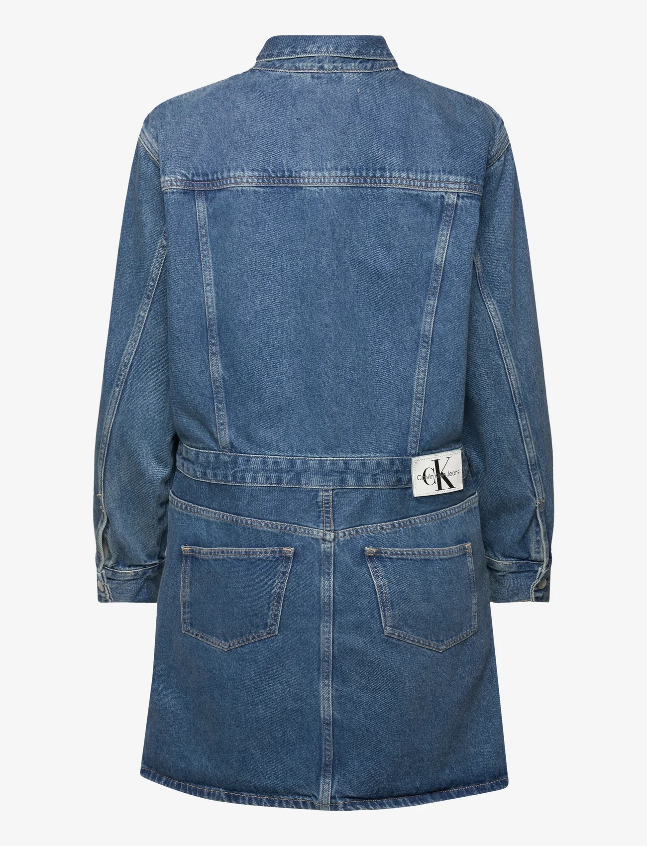 Calvin Klein Jeans - DARTED DENIM SHIRT DRESS - džinsa kleitas - denim medium - 1