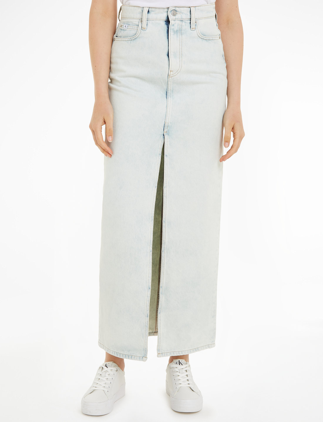 Calvin klein jeans denim skirt deals