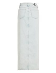 Calvin Klein Jeans - FRONT SPLIT MAXI DENIM SKIRT - maxi nederdele - denim light - 4
