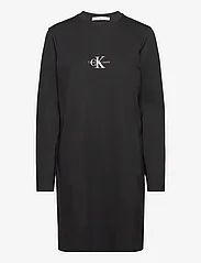 Calvin Klein Jeans - MONOLOGO MILANO LS TEE DRESS - sweatshirtklänningar - ck black - 0