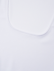 Calvin Klein Jeans - LOGO ELASTIC LONG SLEEVE DRESS - midikjoler - bright white / ck black - 2