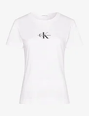 Calvin Klein Jeans - MONOLOGO SLIM TEE - t-skjorter - bright white - 0
