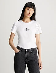 Calvin Klein Jeans - MONOLOGO SLIM TEE - alhaisimmat hinnat - bright white - 2