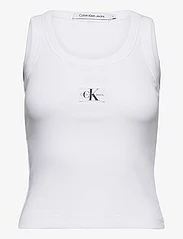 Calvin Klein Jeans Woven Label Rib Tank Top - Sleeveless tops