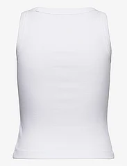 Calvin Klein Jeans - WOVEN LABEL RIB TANK TOP - laveste priser - bright white - 1