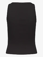 Calvin Klein Jeans - WOVEN LABEL RIB TANK TOP - zemākās cenas - ck black - 1