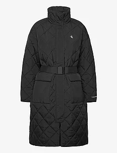 BELTED QUILTED COAT, Calvin Klein Jeans