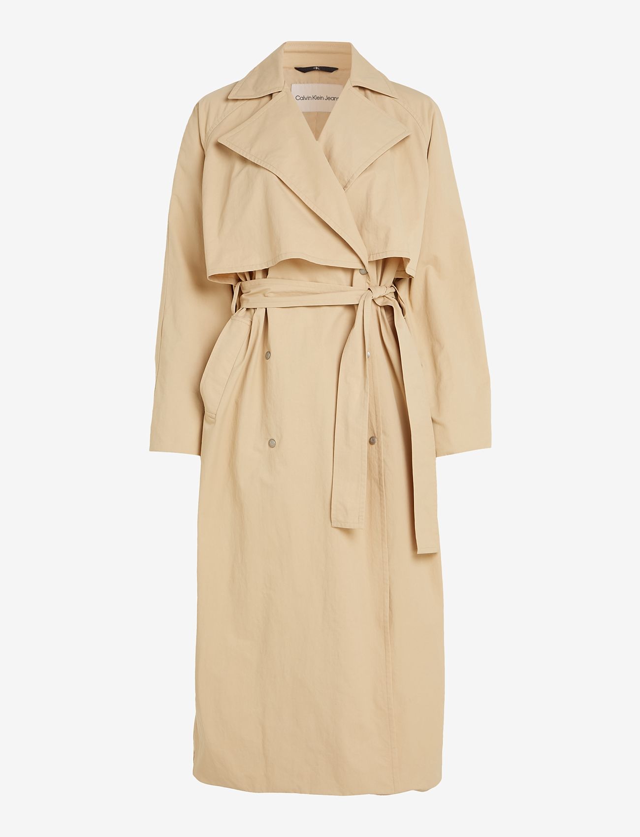 Calvin Klein Jeans Belted Trench Coat – trench coats – shop at Booztlet
