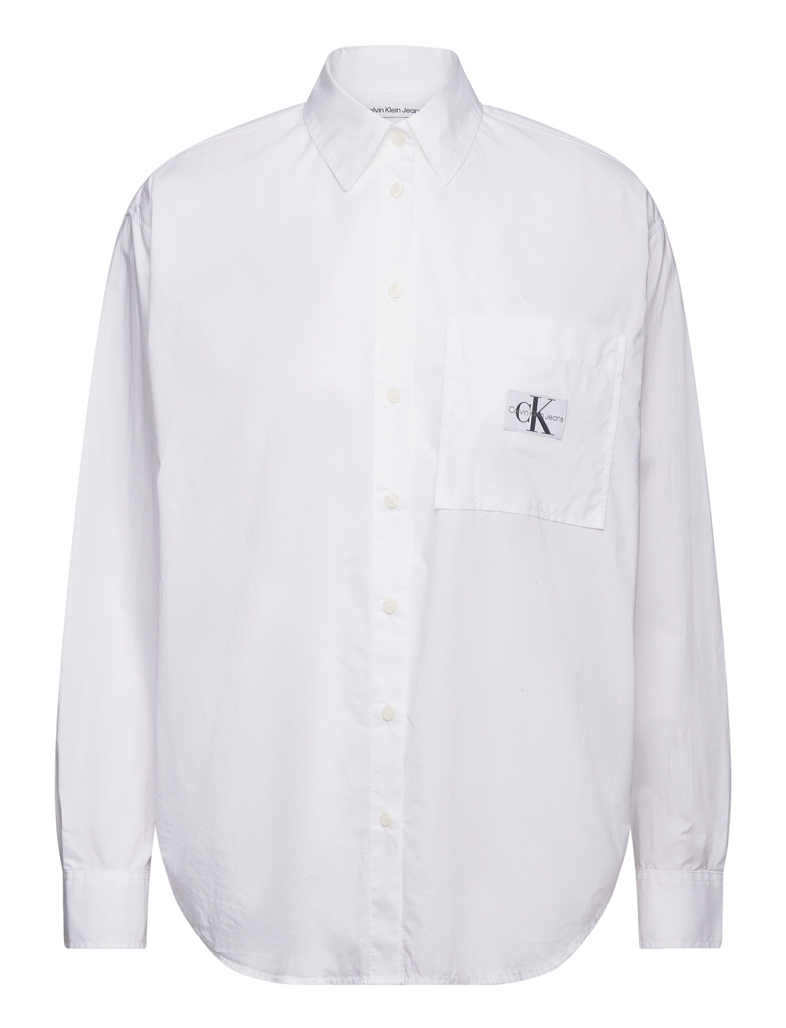 WOVEN LABEL RELAXED SHIRT - BRIGHT