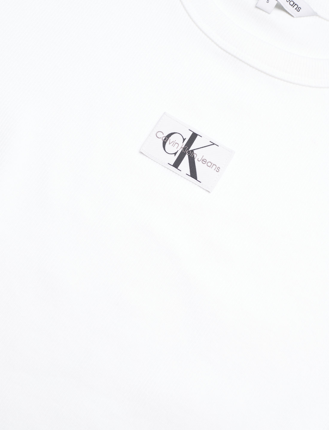 Calvin Klein Jeans Woven Label Rib Regular Tee - T-shirts & Toppe