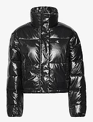 Calvin Klein Jeans - CROPPED SHINY PUFFER - winter jackets - ck black - 0