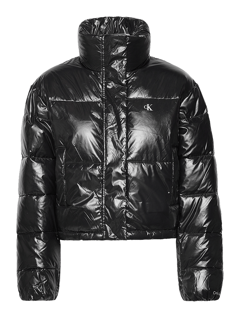 Calvin Klein Jeans Black High Shine Puffer Coat Calvin Klein Jeans