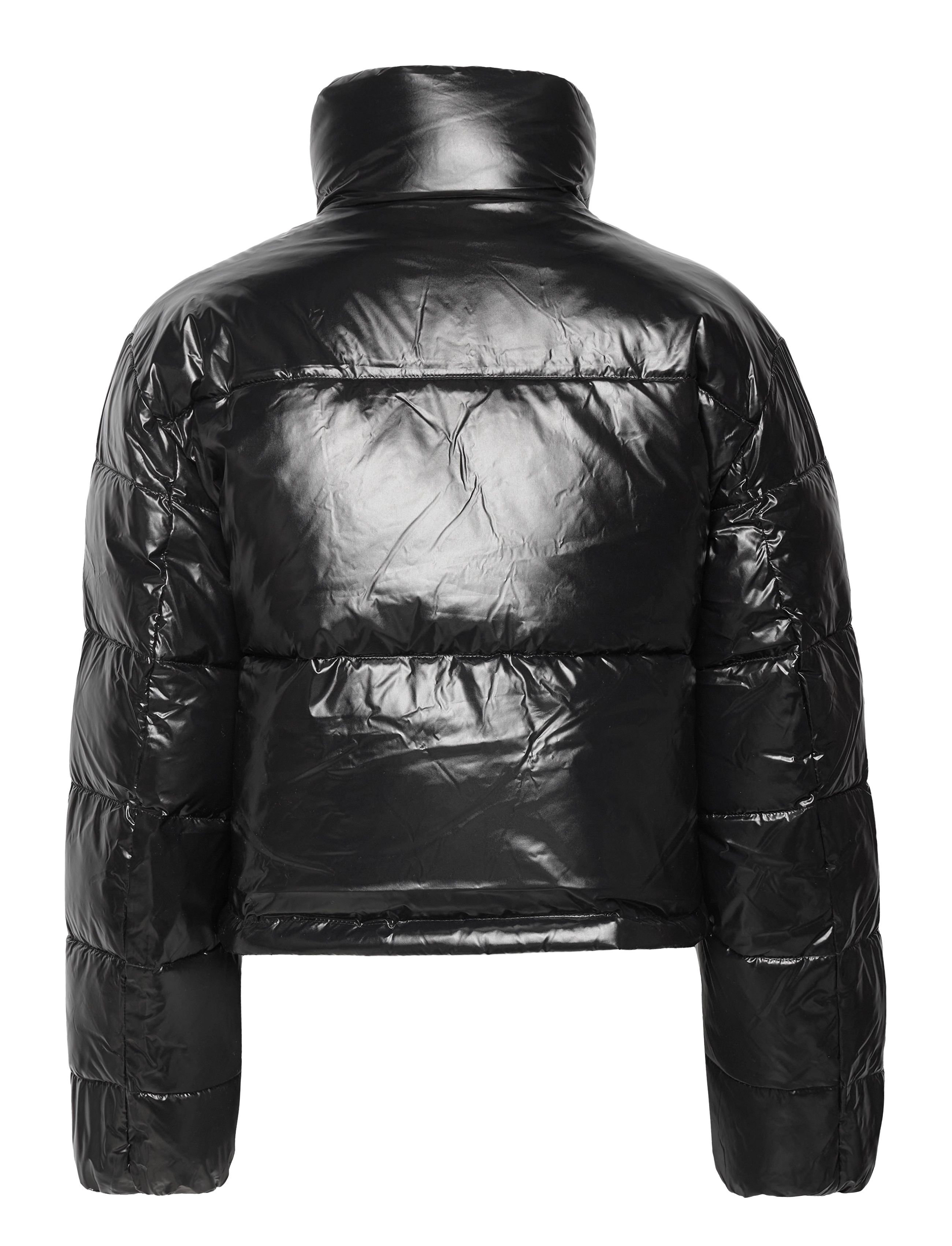 Calvin Klein Jeans - CROPPED SHINY PUFFER - ck black - 2