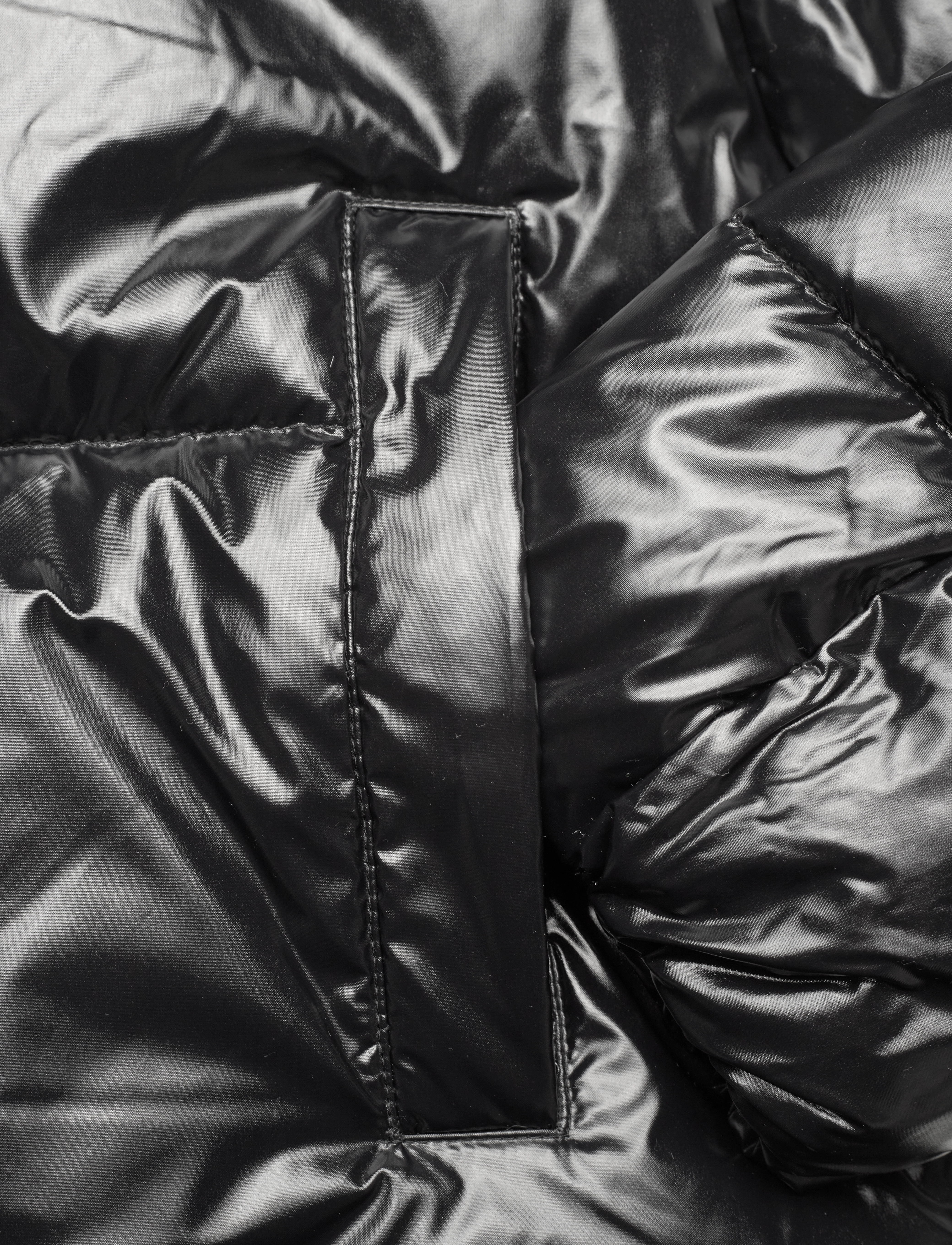 Calvin Klein Jeans - CROPPED SHINY PUFFER - ck black - 4
