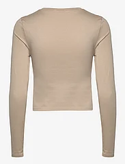 Calvin Klein Jeans - SEASONAL MONOLOGO LONG SLEEVE - long-sleeved tops - plaza taupe - 1