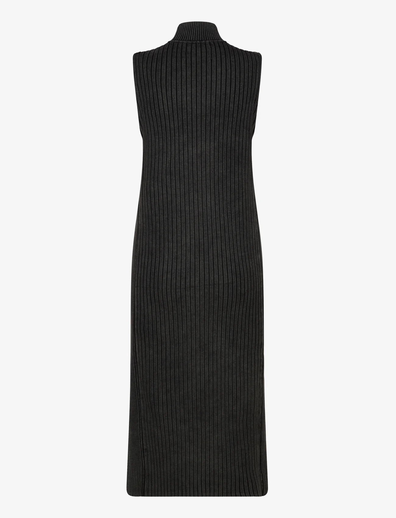 Calvin Klein Jeans - WASHED LONG SWEATER DRESS - strikkede kjoler - ck black - 1