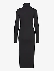 Calvin Klein Jeans - LOGO ELASTIC RIB LONG DRESS - aptemtos suknelės - ck black - 1