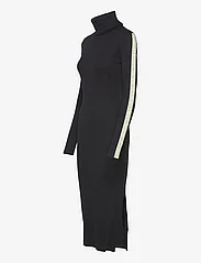 Calvin Klein Jeans - LOGO ELASTIC RIB LONG DRESS - aptemtos suknelės - ck black - 2